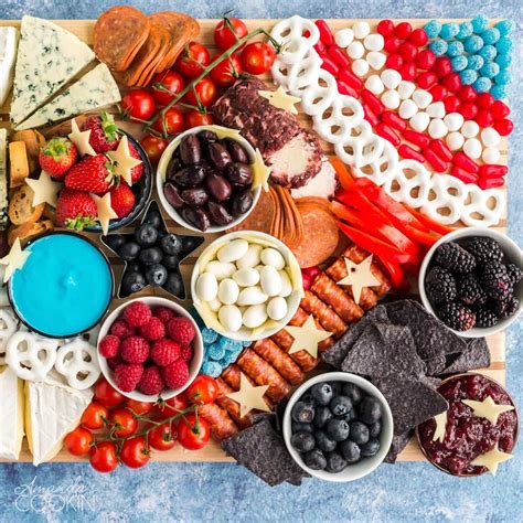 Patriotic Charcuterie Board Amanda S Cookin Appetizers