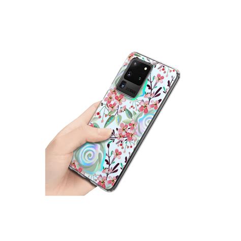 Samsung Galaxy S Ultra Fodral Skal Blommor Vit Elgiganten