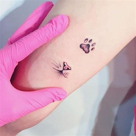 Small Cat Tattoo Styles Cutest Cat Design For Girls Inspirational Cat