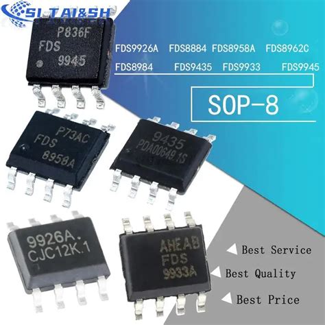 10pcs Fds9926a Fds9926 Sop 9926a Sop-8 Fds8884 Fds8958a Fds8958 ...