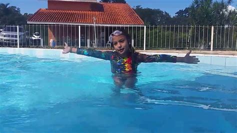 Ensinando A Dar Dois Pulos Na Piscina YouTube