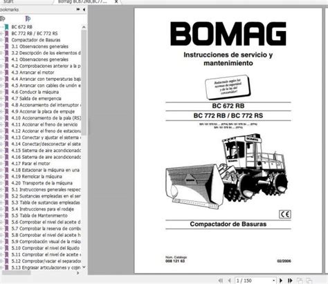 Bomag Compactor Bc Rb Bc Rb Bc Rs Instruction Maintenance Manual Es