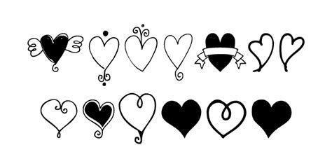 Font Doodle Heart Desktop Wallpaper Drawing - arrow drawing png hand ...