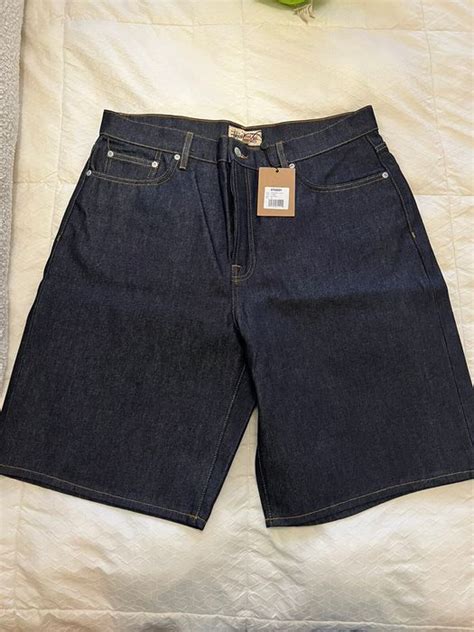 Stussy Raw Denim Big Ol Shorts Grailed