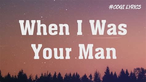 Bruno Mars When I Was Your Man Mix Lyric Video John Legend Sam