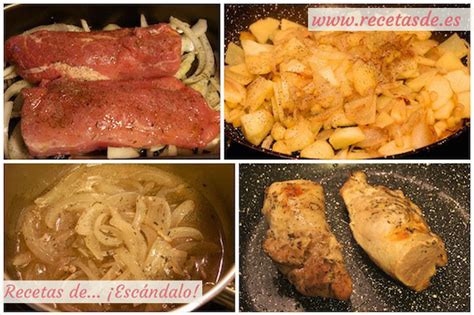 Solomillo De Cerdo Al Horno En Salsa Con Manzana Caramelizada Recetas