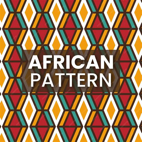 Premium Vector | African culture shapes pattern