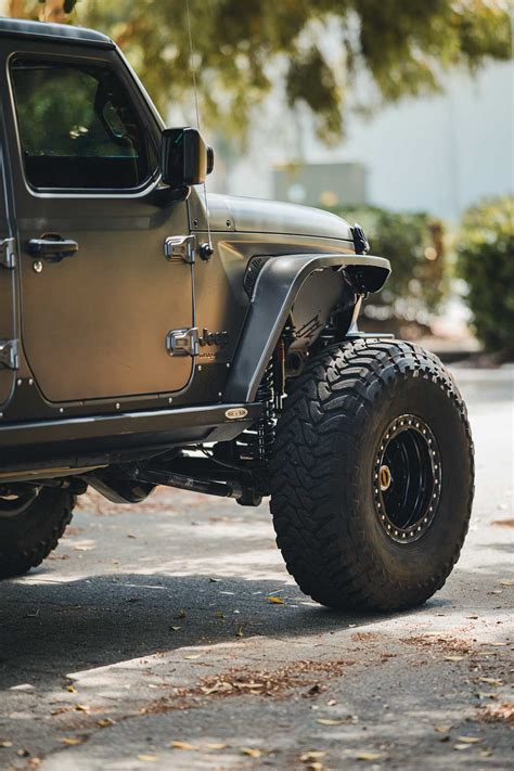 Matte Gray Recon Coilover Kit Equipped Jeep Wrangler Jl Gallery Built