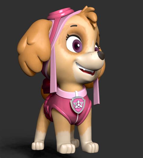 Paw Patrol Skye 3D Model By Bon Bon Art