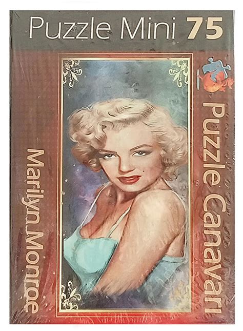 Marilyn Monroe Resimli 75 Parça Mini Puzzle Minyatür Puzzle Serisi