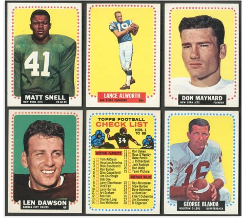 1964 Topps Football Near Complete Set 174 176