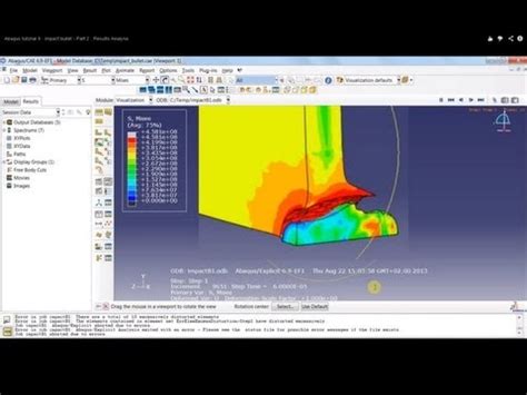 Abaqus Tutorial Impact Bullet Part Simulation Steps Youtube