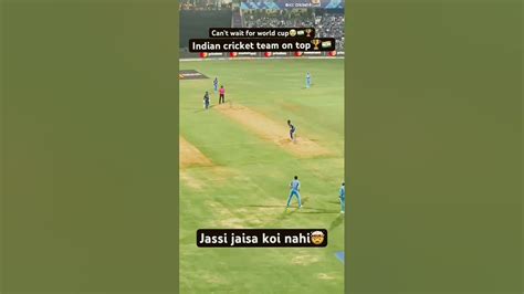 Jassi Jaise Koi Nahi Hai Takkar Me Cricket Bumrah Cricketlover Youtube