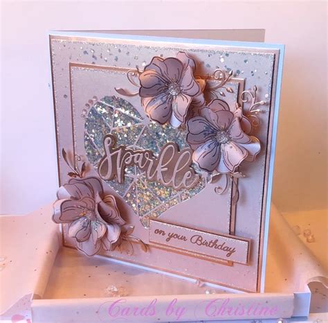 Rose Gold Handmade Boxed Birthday Card Etsy Uk Chloes Creative Cards Creative Cards Cards