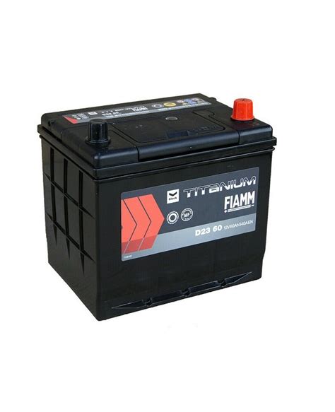 Batteria Auto Fiamm 60ah 540a 12v Black Titanium D23 60 Dx Autoricambi 4x4