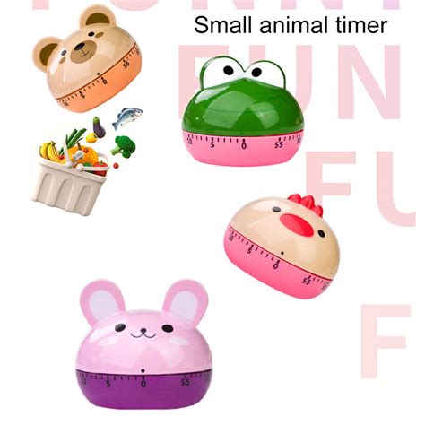 AGY Funny Timer Creative-Cute Animal Mechanical Timer 60Minutes Kitchen ...