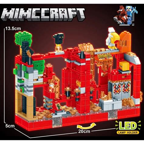 Конструктор Майнкрафт Сражение за красную крепость с подсветкой, LB 616 ...