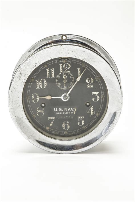 Seth Thomas Us Navy Deck Clock No 3 Witherells Auction House