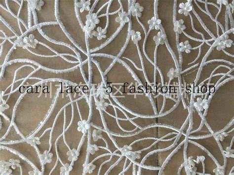 Lace Applique Beads Lace Fabric 3d High Quality African Lace Fabric