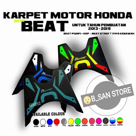 Jual Asly Karpet Beat Karpet Motor Beat Street