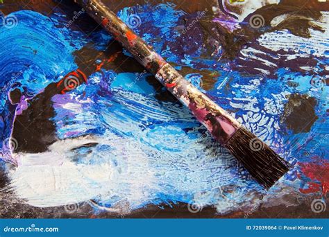 Brush To Paint On The Picture Paint Brushes Stock Photo Image Of