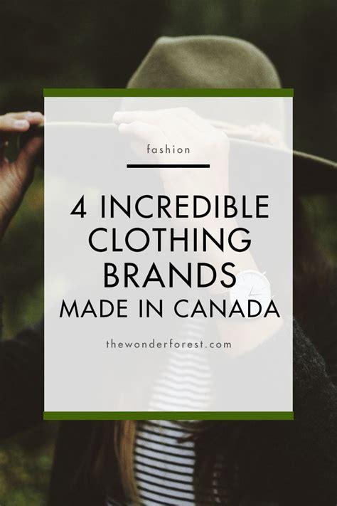 10 Incredible Canadian Clothing Brands (Made in Canada) | Belleza