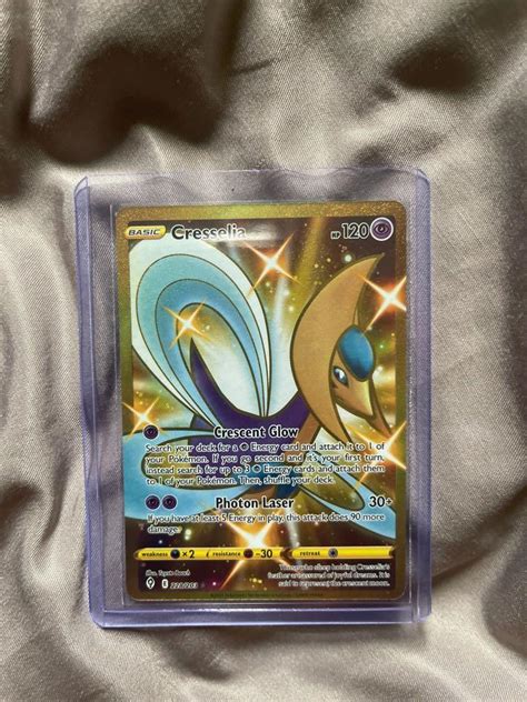 Golden Rare Shiny Cresselia Evolving Skies Hobbies Toys Toys