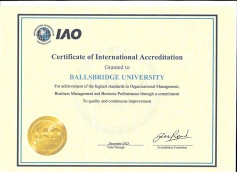 International Accreditation - Ballsbridge University , Quality Accredited Education, Promoting ...