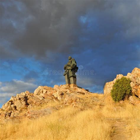 Monumento Al Minero De Carbón En Puertollano Ciudad Verdadera Provincia