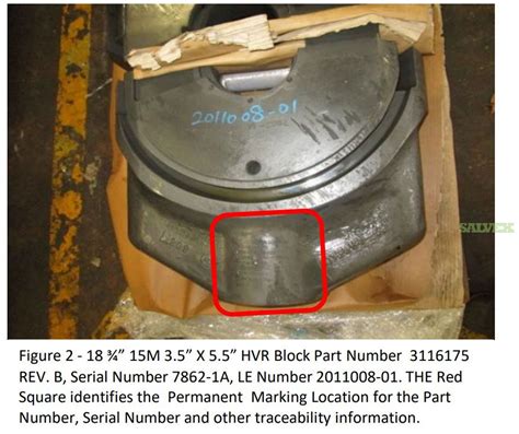 Bh Bop Ram Blocks 18 34 15m Hydril Hvr 3 12 X 5 12 Oem Inspected