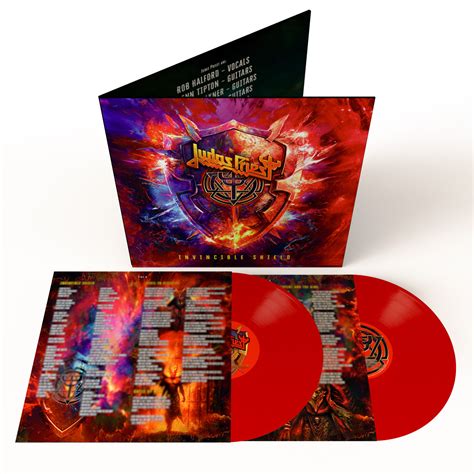 Judas Priest Lp Invincible Shield Red Vinyl Lp Musicrecords