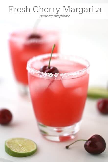 Fresh Cherry Margarita Recipe Created By Diane