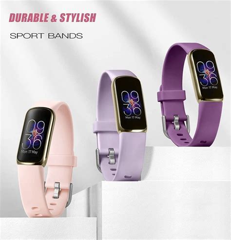 Maledan Pack Bands Compatible With Fitbit Luxe Bands For Women Men