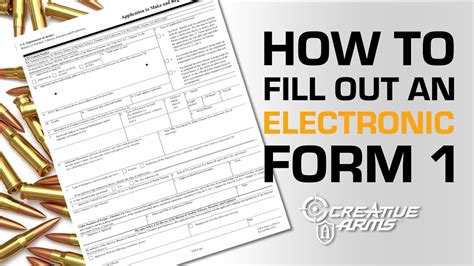 How To File An Electronic Form 1 Application Youtube