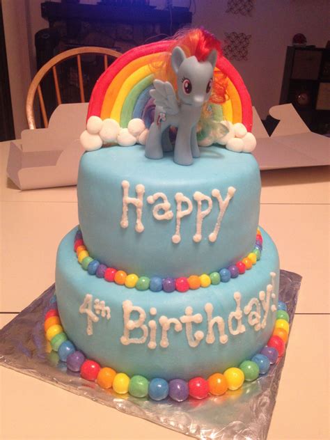 Rainbow Dash Birthday Cake My Little Pony Cake Rainbow Dash Cake I Like