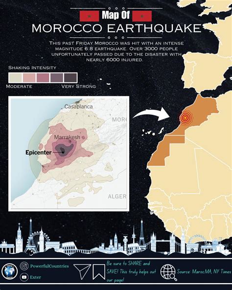 Morocco Earthquake Map : r/Maps