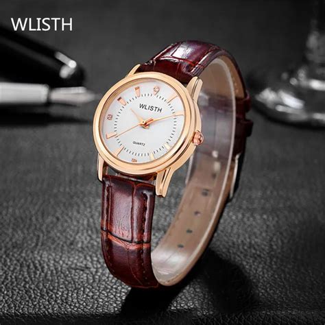 WLISTH Women's Watches Brand Luxury Fashion Ladies Watch Leather band ...