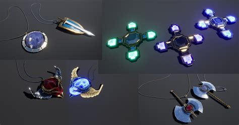 Amulets 3d Props Unity Asset Store