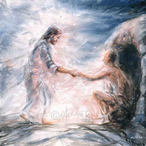 Jesus Raises Lazarus From The Dead Original Painting Or Print Abstract