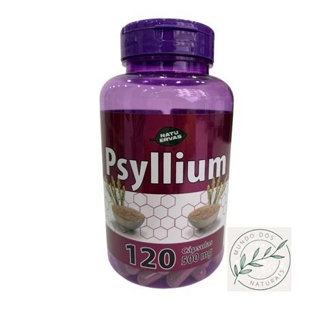 Psyllium Laxante Natural Fonte De Fibras Capsulas De Mg