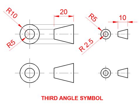 Orthographic Drawing Third Angle Projection