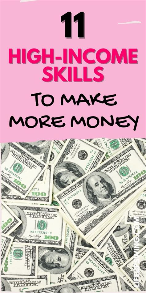 11 High Income Skills To Make More Money Higher Income Make More