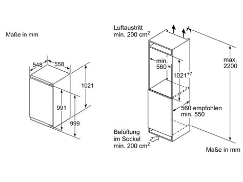 Bosch Kil Add Einbauk Hlschrank Mit Gefrierfach