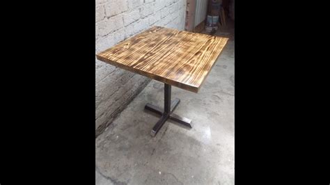 Como Hacer Una Mesa Para Restaurante De Madera Y Metal Fácil Y