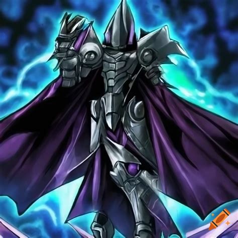 Yugioh Card Art Androgynous Dragon Humanoid Male Unholy Knight White