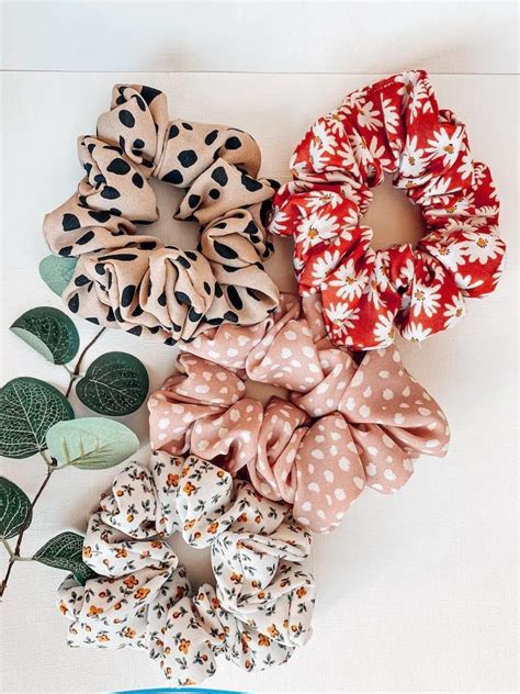 Diy Hair Scrunchies Scrunchie Hairstyles Hair Tie Accessories