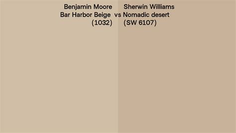 Benjamin Moore Bar Harbor Beige 1032 Vs Sherwin Williams Nomadic