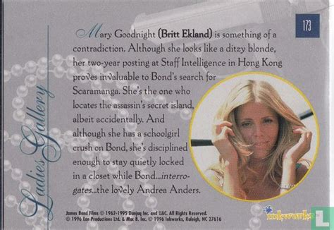 Mary Goodnight 1996 James Bond Connoisseurs Collection Vol 2 The