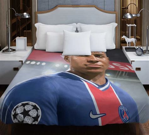 Kylian Mbappe FIFA 21 Game Duvet Cover