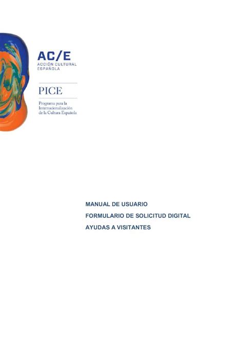 PDF MANUAL DE USUARIO FORMULARIO DE SOLICITUD DIGITAL Acceder